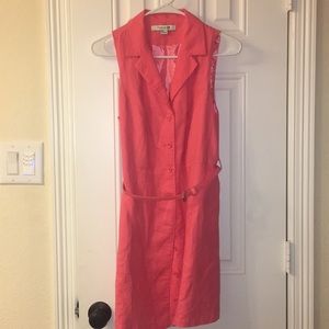 Pink Button On Dress